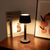 abordables Lampes de table-Lampe de table en aluminium à gradation continue, type-c, rechargeable, lampe d&#039;ambiance intérieure et extérieure, pour chambre à coucher, salle à manger, restaurant