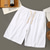 cheap Classic-Men&#039;s Linen Shorts Summer Shorts Beach Shorts Pocket Drawstring Elastic Waist Plain Comfort Breathable Short Holiday Vacation Beach Hawaiian Boho Black White