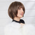 cheap Human Hair Capless Wigs-Human Hair Blend Wig Short Natural Straight Pixie Cut Side Part Layered Haircut Asymmetrical Brown Cosplay Curler &amp; straightener Natural Hairline Capless Brazilian Hair Women&#039;s All Brown 10 inch