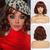 cheap Synthetic Trendy Wigs-Ombre Blonde Wigs for White Women Short Wavy Wig with Bangs Ash Blonde Bob Wig with Dark Roots Medium Length Natural Synthetic Hair for Daily Party&amp;Cosplay