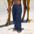 cheap Holiday-Men&#039;s Linen Pants Trousers Summer Pants Beach Pants Pocket Drawstring Elastic Waist Plain Comfort Breathable Daily Holiday Vacation Hawaiian Boho Black White
