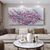 cheap Floral/Botanical Paintings-Blooming Flower oil painting handmade Landscape Art Minimalist White Cherry Blossom Canvas Oil Painting hand painted 3D Creamy Texture oil painting Wall Art Custom Plaster Style painting
