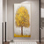 abordables Peintures fleurs/botaniques-Mintura fait à la main argent arbre paysage peintures à l&#039;huile sur toile mur art décoration moderne abstrait or arbre photos pour la décoration intérieure roulé sans cadre peinture non étirée