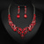 cheap Jewelry Sets-Jewelry Set 3pcs Glass Alloy 1 Necklace Earrings Women&#039;s Elegant Vintage Fashion Geometrical Geometric Jewelry Set For Wedding Party Wedding Guest