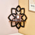 cheap Metal Wall Decor-1PC Creative Minimalist Nail Wall Display Rack (excluding nails) minimalist line eight petal flower shaped wall decorative pendant decorative corner rack hand assembled wooden small lotus shaped wal