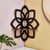 cheap Metal Wall Decor-1PC Creative Minimalist Nail Wall Display Rack (excluding nails) minimalist line eight petal flower shaped wall decorative pendant decorative corner rack hand assembled wooden small lotus shaped wal