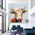 cheap Animal Paintings-Abstract Cow Oil Painting hand painted Colorful Animal texture painting  Unique Artwork Vibrant Animal Canvas painting for Wall Art Farmhouse Decor Living Room living room home decor