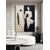 cheap People Paintings-Black and Beige Abstract Art painting handmade Black and Beige Minimalistic hand painted Wall Art Abstract Figure Canvas painting Art Abstract People Oil Painting Modern Wall Art