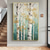 cheap Tree Oil Paintings-Forest Oil Painting On Canvas hand painted Abstract Green Landscape Painting for Living Room Wall Decor Birch Forest Painting Modern Wall Art painting landscape oil painting
