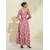 abordables Vestidos florales-Vestido largo de satén blanco para mujer, estampado floral, cuello en V, manga larga, ideal para invitadas a bodas, vacaciones, primavera y otoño.