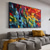 cheap Tree Oil Paintings-Handmade Oil Painting Canvas Wall Art Decoration Modern Thick Oil Colorful Leaves Landscape for Home Decor Rolled Frameless Unstretched Painting