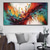 cheap Abstract Paintings-Handmade Oil Painting Canvas Wall Art Decoration Colorful Horizontal  Abstract for Home Decor Rolled Frameless Unstretched Painting