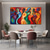 cheap People Paintings-Abstract Figures Acrylic OIL Painting Handmade Modern Wall Art Painting Handmade Figurative Painting Abstract Wall Art Large Figure Abstract colorful wall Painting