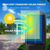 cheap Street Lights-Solar Wall Lamp Street Garden Courtyard Wall Lamp with Remote Control Human Body Induction 3-Mode High Brightness