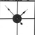 cheap Wall Accents-Large Wall Clock Roman Numeral Wall Clock Outdoor Garden Wall Clock Metal Square Skeleton Clock for Living Room Cafe Hotel Office Home Decor 58 cm