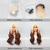 cheap Synthetic Lace Wigs-Synthetic Lace Wig Natural Wave Style 26 inch Multi-color Middle Part U Part Wig Women Wig Brown / White