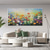 cheap Floral/Botanical Paintings-Flower oil painting on canvas handmade abstract colorful flower floral oil painting hand painted wall art canvas spring painting  for living room wall decor