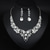cheap Jewelry Sets-Jewelry Set 3pcs Glass Alloy 1 Necklace Earrings Women&#039;s Elegant Vintage Fashion Geometrical Geometric Jewelry Set For Wedding Party Wedding Guest
