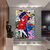 cheap People Paintings-Banksy Style Astronaut oil painting Pop Art Graffiti art Oil Painting 100% HandMade street art Oil Painting Astronaut pop art Oil Painting