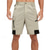 cheap Classic-Men&#039;s Tactical Shorts Cargo Shorts Shorts Hiking Shorts Button Elastic Waist Multi Pocket Color Block Wearable Short Outdoor Daily Going out Fashion Classic Black+Grey Dark Khaki