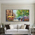 voordelige Schilderijen van landschappen-handgeschilderde canvas kunst aan de muur Scandinavische abstracte moderne kleurrijke Parijs canvas kunst aan de muur foto olieverfschilderij woonkamer interieur (geen ingelijst)
