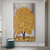 abordables Peintures fleurs/botaniques-Mintura fait à la main argent arbre paysage peintures à l&#039;huile sur toile mur art décoration moderne abstrait or arbre photos pour la décoration intérieure roulé sans cadre peinture non étirée