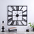 cheap Wall Accents-Large Wall Clock Roman Numeral Wall Clock Outdoor Garden Wall Clock Metal Square Skeleton Clock for Living Room Cafe Hotel Office Home Decor 58 cm