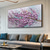 cheap Floral/Botanical Paintings-Blooming Flower oil painting handmade Landscape Art Minimalist White Cherry Blossom Canvas Oil Painting hand painted 3D Creamy Texture oil painting Wall Art Custom Plaster Style painting