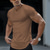 billige Casual T-shirts til mænd-Herre T-shirt Vanlig V-hals Gade Afslappet Kortærmet Tøj Mode Klassisk Bekvem Stor og høj