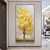 abordables Peintures fleurs/botaniques-Mintura fait à la main argent arbre paysage peintures à l&#039;huile sur toile mur art décoration moderne abstrait or arbre photos pour la décoration intérieure roulé sans cadre peinture non étirée