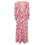 abordables Vestidos florales-Vestido largo de satén blanco para mujer, estampado floral, cuello en V, manga larga, ideal para invitadas a bodas, vacaciones, primavera y otoño.
