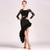 cheap Latin Dancewear-Latin Dance Skirts Pure Color Women&#039;s Performance Training Long Sleeve Lace