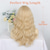 cheap Synthetic Trendy Wigs-Blonde Wigs for Women Blonde Wig with Bangs Long Wavy Curly Wigs Natural Looking Synthetic Heat Resistant Fiber Wig for Daily Party Use