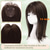 cheap Bangs-14Inch Hair Topper for Women With Thinning Hair Wiglets Toppers for Thinning Hair With Bangs Big Base Cover Synthetic Hair Topper Clip-in Hair Pieces Dark Brown