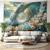 cheap Wedding-Wedding Decorations Backdrop Photograph Wall Hanging Large Tapestry Art Mural Decor Blanket Curtain Home Bedroom Living Room Decoration Sea Wave Heart