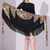 cheap Latin Dancewear-Latin Dance Ballroom Dance Skirts Printing Tassel Pure Color Women&#039;s Performance Training High Polyester