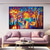 cheap Landscape Paintings-Large Romantic Artwork Giclee painting On Canvas hand painted  handmade Melody Of The Night oil painting Canvas Wall Art landscape wall painting for living room bedroom wall decoration