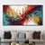 cheap Abstract Paintings-Handmade Oil Painting Canvas Wall Art Decoration Colorful Horizontal  Abstract for Home Decor Rolled Frameless Unstretched Painting