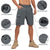 cheap Classic-Men&#039;s Tactical Shorts Cargo Shorts Shorts Hiking Shorts Button Elastic Waist Multi Pocket Color Block Wearable Short Outdoor Daily Going out Fashion Classic Black+Grey Dark Khaki