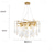 cheap Chandeliers-Tree Branches Chandeliers Gold 60/80cm Luxury Rectangular Raindrop Crystal Pendant Light 13 Lights Ceiling Hanging Light for Living Dining Room,Foyer,Kitchen Island