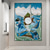 cheap People Paintings-100% Hand painted Pablo Picasso FRAME Ulysses&#039; and the Mermaids oil painting Pablo Picasso Guernica Reproduction Oil painting on canvas