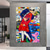 cheap People Paintings-Banksy Style Astronaut oil painting Pop Art Graffiti art Oil Painting 100% HandMade street art Oil Painting Astronaut pop art Oil Painting