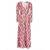 abordables Vestidos florales-Vestido largo de satén blanco para mujer, estampado floral, cuello en V, manga larga, ideal para invitadas a bodas, vacaciones, primavera y otoño.