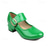 cheap Women&#039;s Sandals-Women&#039;s Green Patent Leather Mary Jane Pumps with Gold Buckle and Block Heel, Retro Dress Shoes for Work, Parties, and Vintage-Inspired Outfits