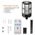 cheap Street Lights-Solar Wall Lamp Street Garden Courtyard Wall Lamp with Remote Control Human Body Induction 3-Mode High Brightness
