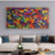cheap Tree Oil Paintings-Handmade Oil Painting Canvas Wall Art Decoration Modern Thick Oil Colorful Leaves Landscape for Home Decor Rolled Frameless Unstretched Painting