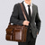 cheap Men&#039;s Bags-Men&#039;s Shoulder Bag Briefcase Laptop Bag Messenger Bag Cowhide Office Zipper Adjustable Large Capacity Durable Solid Color Black