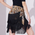 cheap Latin Dancewear-Latin Dance Ballroom Dance Skirts Printing Tassel Pure Color Women&#039;s Performance Training High Polyester