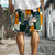 baratos Moda Praia &amp; Calções de Banho-shorts havaianos coloridos para férias x designer kris masculino com estampa xadrez e cordão com forro de malha