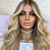 billige Parykker med blondefront, naturlig hår-remy menneskehår 13x4 blonder frontparykk midtre del brasiliansk hår bølget blond parykk 130% 150% tetthet fremhevet / balayage hår naturlig hårfeste forhåndsplukket for kvinner langt menneskehår